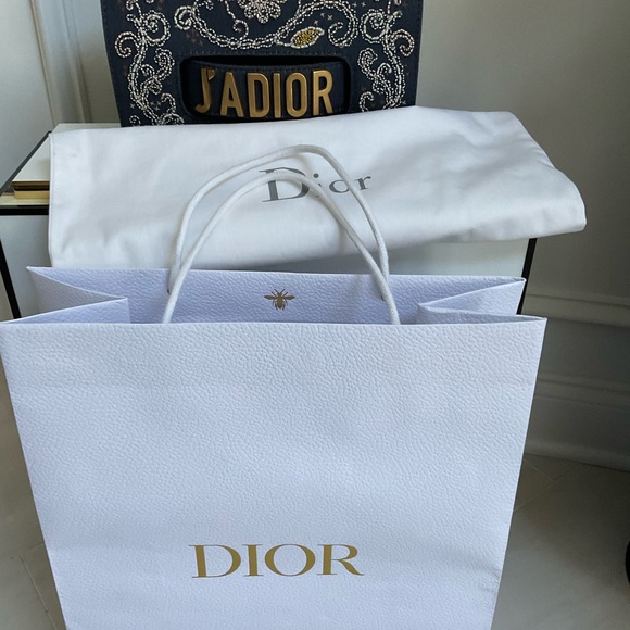 DIOR J’ADIOR Denim Embroidered Crossbody Bag - Picture 12 of 16